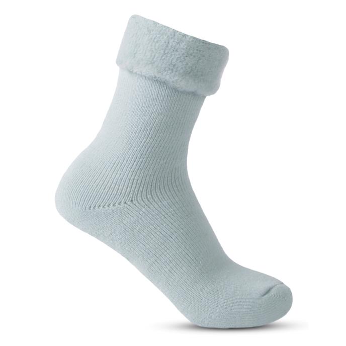 totes toasties Ladies Thermal Brushed Bed Sock Blue Extra Image 3